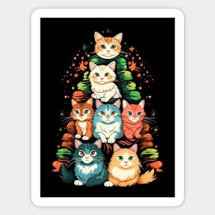 Cat Christmas Tree Magnet